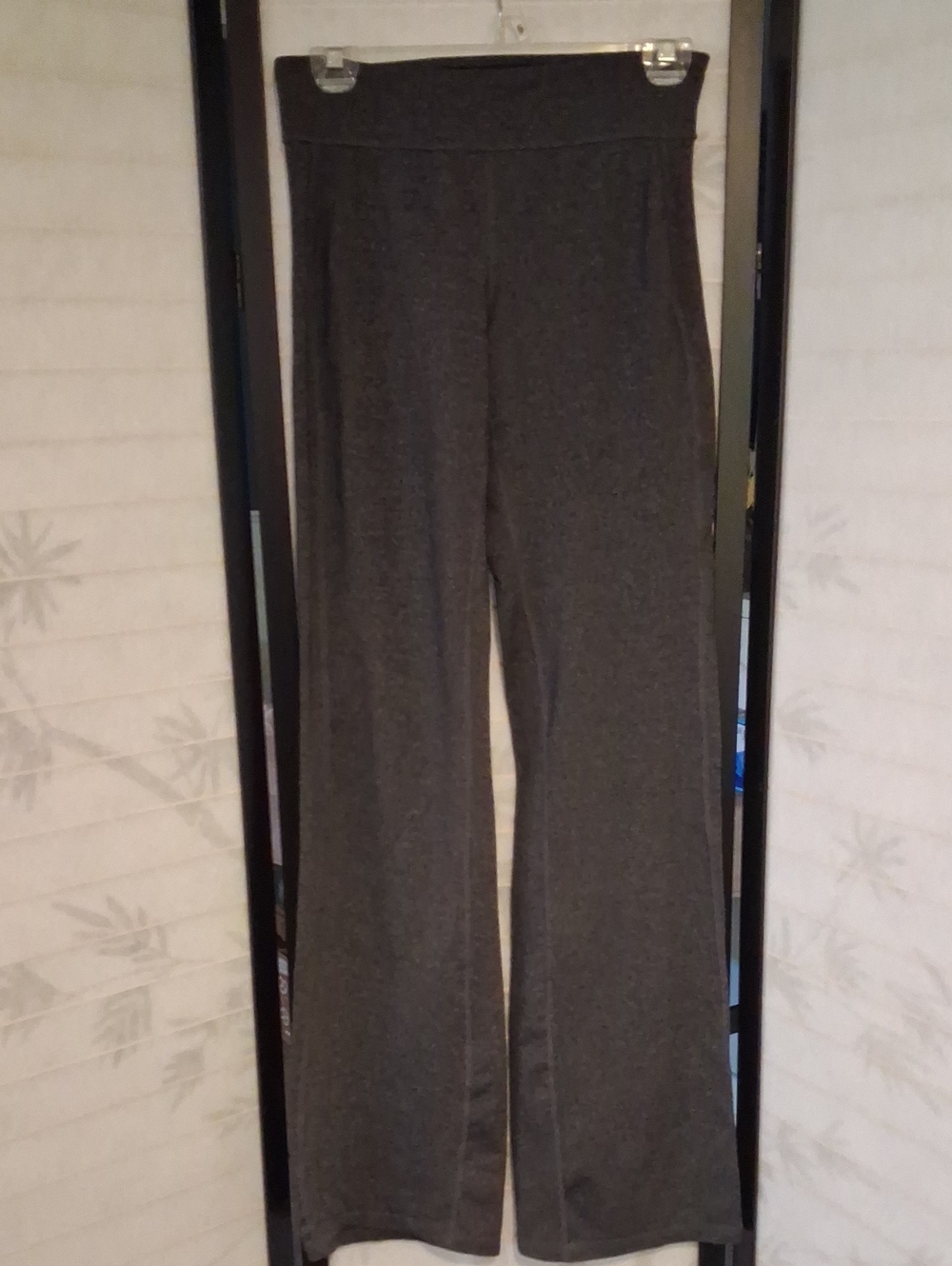 Athleta Charcoal Wide-Leg Knit Pants